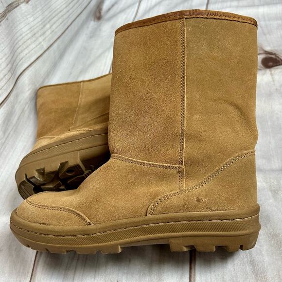 Bass boots leather suede soft wool shearling liner warm winter Outdoor size 6 - Picture 4 of 10